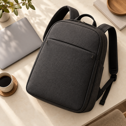 Charcoal Multi-Zip Backpack