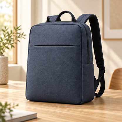 Slate Blue Minimal Backpack