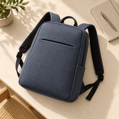 Slate Blue Minimal Backpack