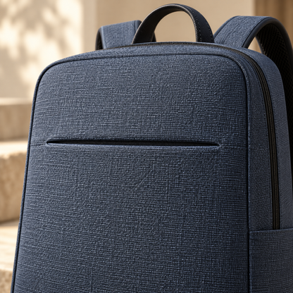 Slate Blue Minimal Backpack
