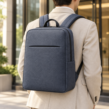 Slate Blue Minimal Backpack